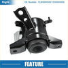 Black metal engine motor mount with central cylindrical body and multiple brackets for toyota estima 2006-2019
