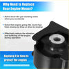 Black rubber engine motor transmission mount with silver metal ring for Toyota RAV4 2006-2008
