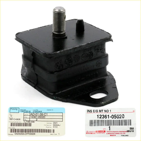 Black rubber engine mount with threaded metal bolt for toyota hilux rn80 ln80 rn85 rn90 rn100 ln106 1988-1997