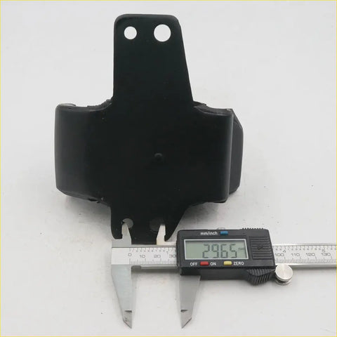 Black rubber engine mount for Nissan Datsun D21 measured 29.65 mm with two circular holes for 1985-1999 models