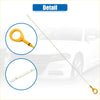 Yellow plastic handle engine oil dipstick with long metallic rod and circular loops for toyota hilux kun26 2005-2015