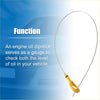 Yellow plastic handle engine oil dipstick with metal rod for toyota 4wd ute offroad use model 15301-0c010