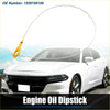 Yellow-handled engine oil dipstick with long slender metal shaft for checking fluid levels in toyota tundra sr 4.0l