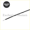 Black metal engine oil level indicator dipstick with slender tapered design for dodge ram 1500 2500 3500