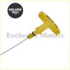 Yellow plastic t-handle engine oil level indicator dipstick with metal rod for dodge ram 1500 2500 3500