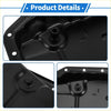 Black steel engine oil pan with matte finish and integrated mounting holes for toyota highlander 2015-2021