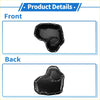 Black steel engine oil pan for toyota highlander 2018-2021 with molded shape and mounting holes around edges