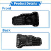 Black steel engine oil pan for toyota hilux 2015 with reinforced ridges and bolt holes for secure installation