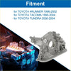 Gray metallic engine oil pump for toyota 4runner 1996-2002 pressure pump backside view designed for tacoma tundra