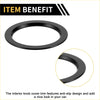 Black circular engine start stop button knob cover ring with anti slip design for toyota tacoma 2016-2023 interior