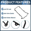 Black flexible rubber engine valve cover gasket for toyota duet 1998-2004 to prevent oil leaks