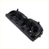 Black plastic engine valve cover with molded contours and mounting points for seat exeo vw amarok 2.0l caga
