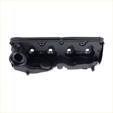 Black matte engine valve cover with multiple circular valve openings for seat exeo vw amarok 2.0l caga engines