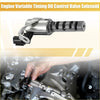 Silver metallic engine variable valve timing control solenoid with black connector and machined housing for toyota 4runner