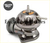 Shiny metallic epman turbocharger with ribbed dome-shaped housing and polished chrome finish for epman rz type style bov blow off valve