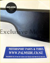 Black textured leather door panel shown as part of escort mk2 dash top with flocked or not flocked finish