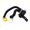 Black rubber coolant hose with yellow clamp and black sensor on exhaust gas recirculation valve for ford ranger bronco 2.3l