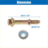 Exhaust manifold bolt nut and spring repair kit with m10x1.25 brass bolt and 1cm washer for toyota 4wd ute offroad