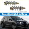 Metallic exhaust manifold bolt nut and spring repair kit for toyota 4wd ute offroad with hexagonal heads and coiled springs
