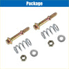 Set of two brass finished hex head bolts with springs nuts and washers for toyota 4wd ute offroad exhaust manifold repair kit