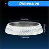 Silver hammered metal exhaust pipe flange gasket with raised rim for toyota tacoma sienna highlander 2001-2023
