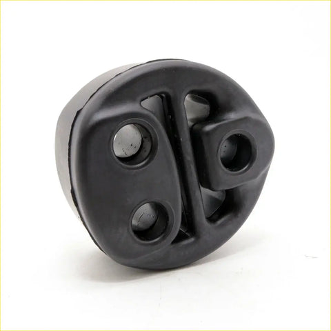 Black rubber exhaust pipe support for Toyota Hilux GGN125 GUN123 GUN126 2005-2015 with three circular openings and split design