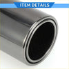 Shiny chrome exhaust tip with black perforated inner lining for toyota land cruiser prado 150 back side view