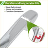 Exterior door handle cover trim for toyota alphard 2015-2021 with chrome finish and reinforced edge design