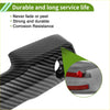 Black carbon fiber textured exterior door handle cover trim with red plastic clip for 2024-2025 toyota tacoma