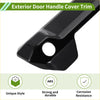 Black abs exterior door handle cover trim for toyota tundra 2022-2025 with sleek durable design