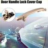 Beige plastic exterior door handle lock cover cap with sleek curved design for toyota sienna champagne model