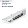 Chrome finished silver tone exterior door tailgate handle for toyota hilux revo with sleek design and integrated key lock