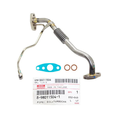 Isuzu D-Max 4JJ1 3.0L 2007-2010 Genuine Turbo Oil Feed&Return Pipe+Gasket