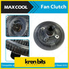 Maxcool fan clutch with circular metallic design and radial fins for ford ranger px and mazda bt50 up ur 2.2 3.2