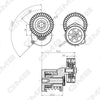 GMB Belt Tensioner V-Ribbed Belt GAT20250