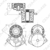 GMB Belt Tensioner V-Ribbed Belt GAT20370