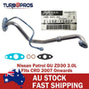 Nissan Patrol GU 3.0L CRD 2007- Genuine Turbo Oil Feed&Return Pipe+Gaskets