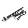 Black fender antenna for mazda b2000 b2200 b2600 bravo 1985-1998 with chrome base and coiled rca-style connector