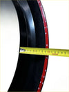 Black nylon-coated hose with red inner lining and white markings for fender flare 4-inch ford ranger px3 2019-2021 smooth style with sensor