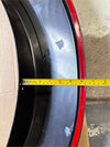 Black and red glossy circular wheel arch liner for fender flare gwm cannon 2019+ smooth style matte black