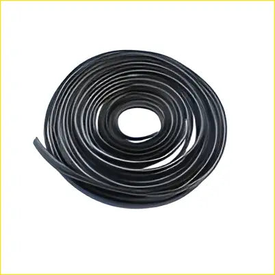Black coiled silicone strap for fender flare rubber trims seals 10m for 4x4 wheel arch protection