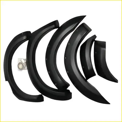 Black plastic wrinkle fender flares jungle style 6 pcs for ford ranger px1 2011-2015 wheel arch extensions
