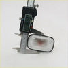 Clear rectangular fender guard repeater side indicator light for toyota hilux 1997-2005 with black plastic housing and ribbed lens