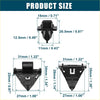 Black plastic fender liner clip with triangular base and rectangular top for toyota fj (2007-2014) replacement pack