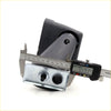 Black plastic and metal caster wheel measured at 95.93 mm width for fender mirror x2 toyota hilux models