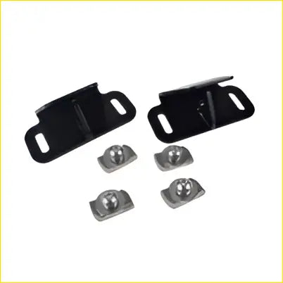 Black metal door latch hardware set with four screws fit for rhino rack pioneer platform and yakima 8mm tie down bracket