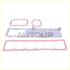 Silver aluminum flow intake manifold plenum plate cover with pink rubber gaskets for dodge ram 6.7l cummins