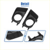 Black plastic fog light grille covers for toyota tacoma 2012-2015 front fog light housing set of 2