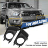 Black plastic fog light grille covers for toyota tacoma 2012-2015 with 2 lights designed for truck use