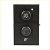 Black rectangular fog light switch for chevy silverado tahoe avalanche sierra yukon with two stacked buttons